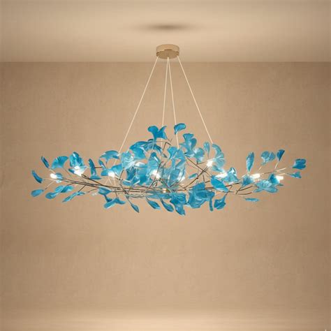 Lustre floral suspendu