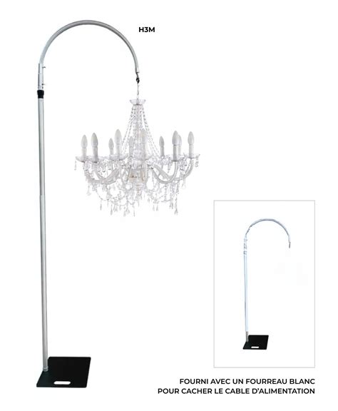 Lustre décoré pour un mariage