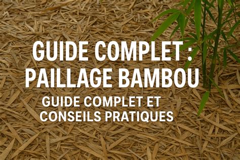 Arbre fruitier avec paillage de feuilles de bambou