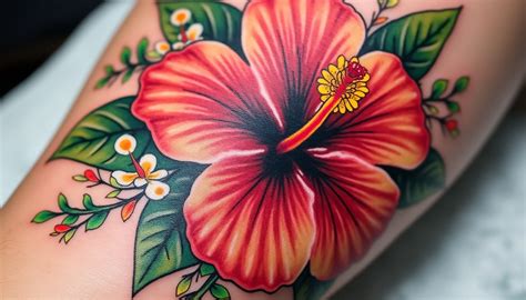 Tableau des styles de tatouage hibiscus