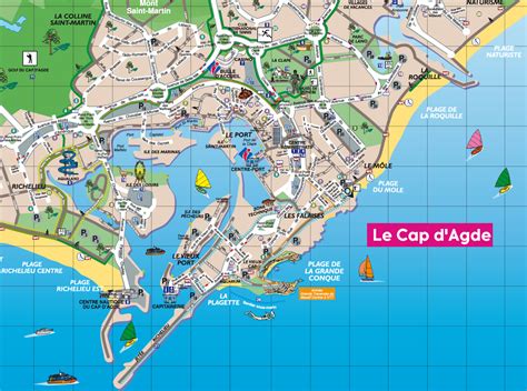 Plan du Cap d'Agde