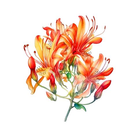 Illustration comparative des fleurs de chèvrefeuille et de jasmin dans un jardin printanier