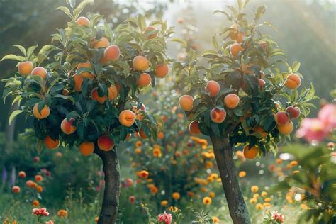 Arbre fruitier avec des fruits abondants