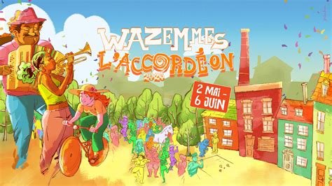 Scène du festival Wazemmes l’accordéon avec des musiciens et un public joyeux