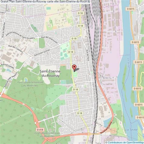 Plan de Saint-Étienne-du-Rouvray avec des icônes de fleurs