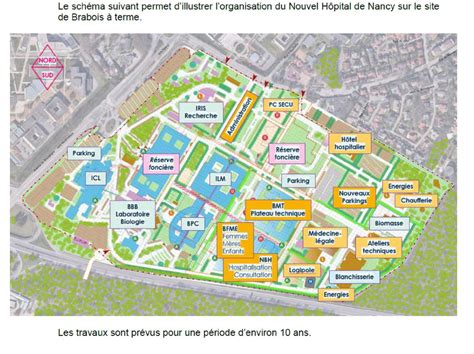 Plan de Vandœuvre-lès-Nancy avec l'Allée des Hortensias mise en évidence