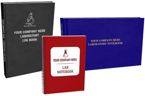 Variety of logbooks and notebooks