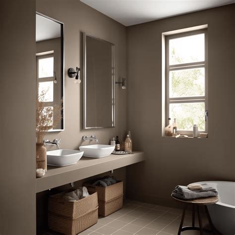 Lave-main Bonsaï Taupe dans un intérieur moderne