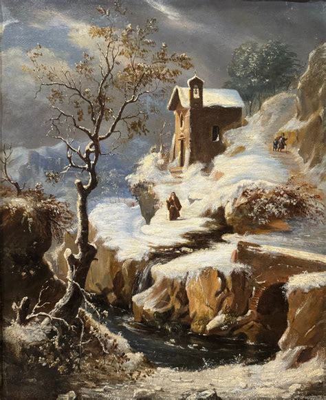 Paysage enneigé de Francesco Foschi