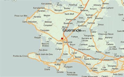 Carte de Guérande avec l'emplacement de l'Allée des Hibiscus