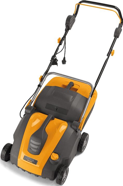 Scarificateur électrique Stiga SV 415 E en action sur une pelouse