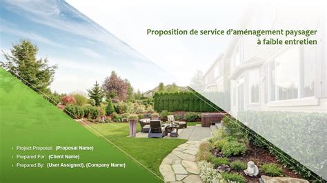 Diagramme des services d'aménagement paysager