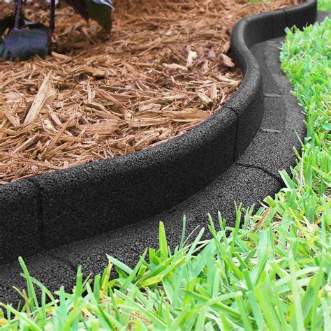 Bordure de jardin en caoutchouc recyclé