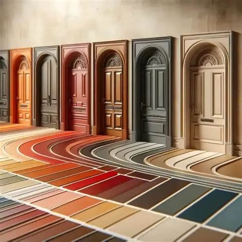 Palette de couleurs pour les portes d'entrée en PVC