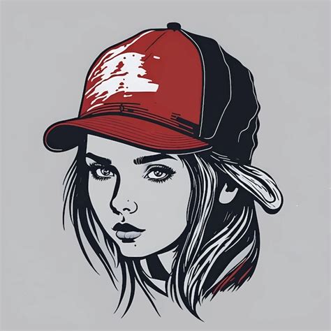 Illustration d'une personne portant une casquette brodée Benja Hortensia, mettant en valeur la couleur et le style.