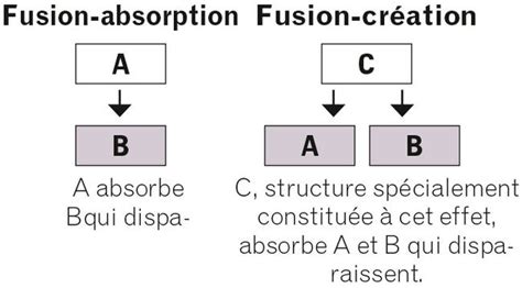 Schéma explicatif d'une fusion-absorption
