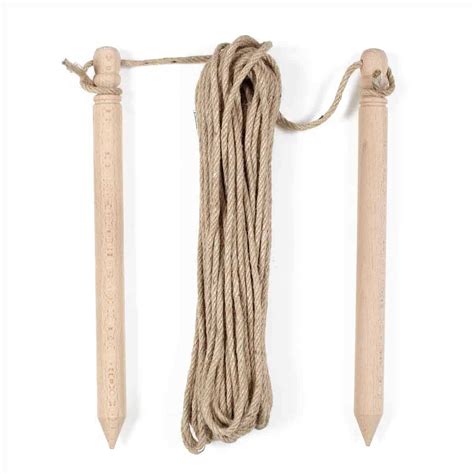 Cordeau de jardinier avec ficelle tendue