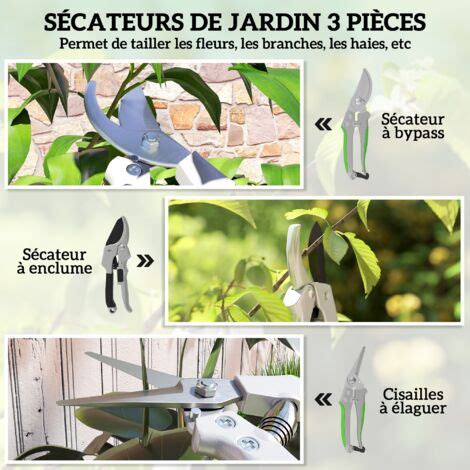 Diagramme comparatif sécateur à lames franches et à enclume