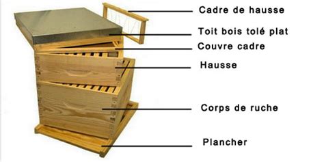 Hausse de ruche Dadant avec abeilles