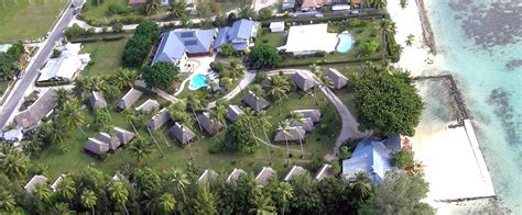 Vue aérienne de l'Hôtel Hibiscus Moorea