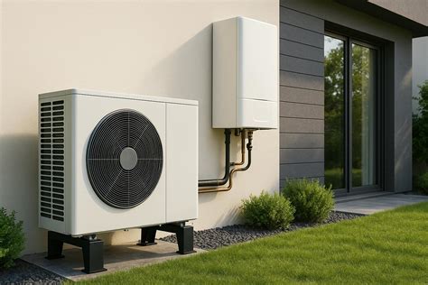 Illustration d'une pompe à chaleur hybride