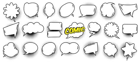 une illustration colorée de bulles de bande dessinée avec des points d'interrogation et d'exclamation, symbolisant la nature ludique et énigmatique des blagues