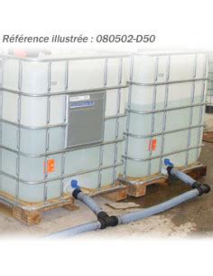 Schéma de plusieurs cuves IBC reliées entre elles