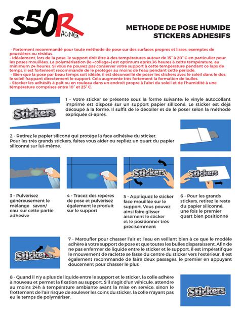 méthode de pose stickers complexe