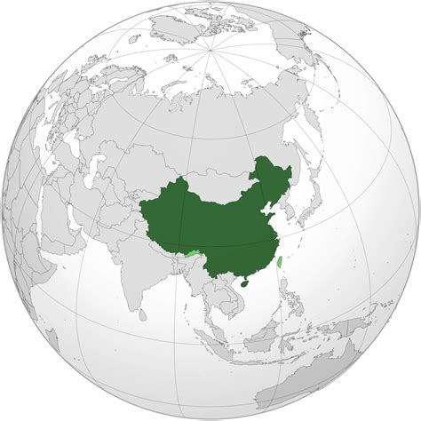 Carte de la Chine montrant la localisation de Yixing