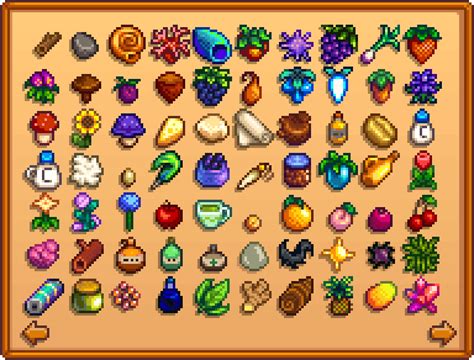 Onglet collection d'expédition Stardew Valley