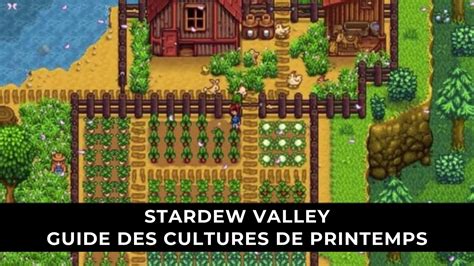 Variété de cultures Stardew Valley