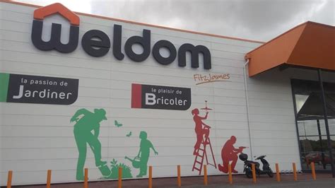 Weldom store front with a focus on gardening section