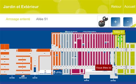 Plan du magasin Castorama Créteil