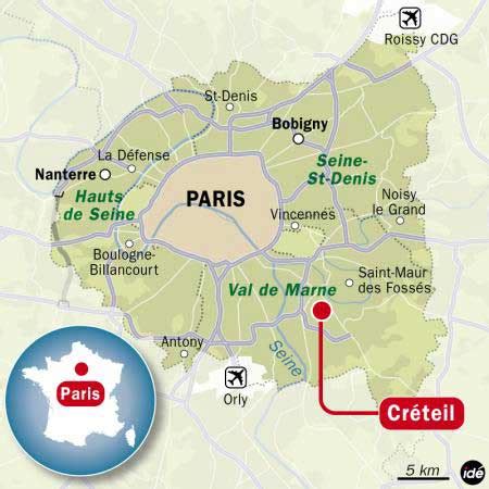 Carte de localisation Castorama Créteil