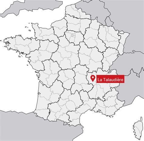 Carte de localisation de La Talaudière