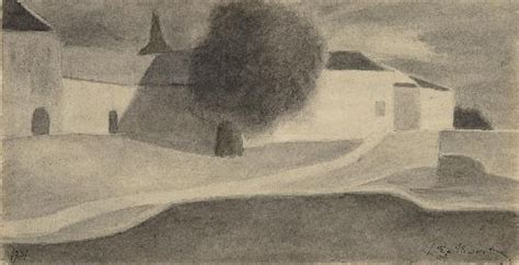 Léon Spilliaert, Paysage de neige, lierre et kiosque (1915)