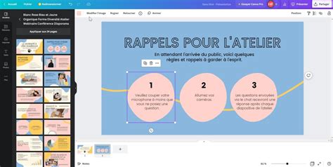 Exemples de bordures créées avec Canva, incluant des styles Polaroid et flous