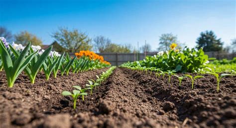 Schéma de la préparation du potager au printemps