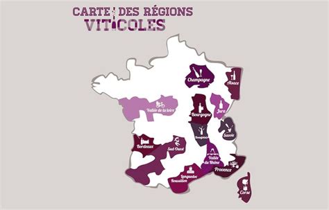 Carte des principales régions viticoles et maraîchères en France