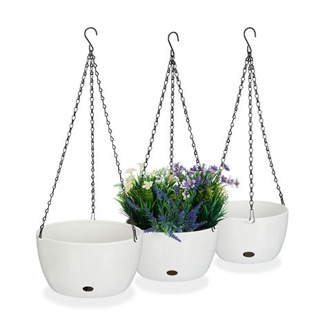Exemples de pots suspendus variés