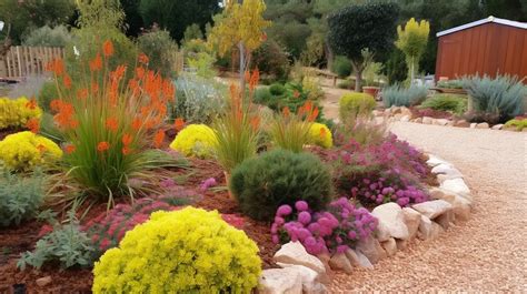 Exemple d'application de paillage minéral recyclé dans un jardin moderne