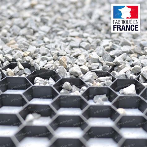 Schéma de la structure alvéolaire d'un stabilisateur de gravier