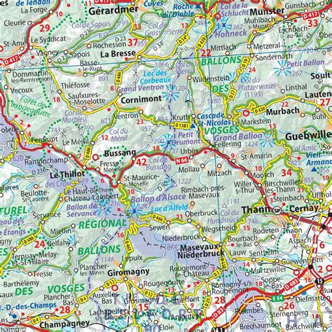 Carte routière du Col de Manse