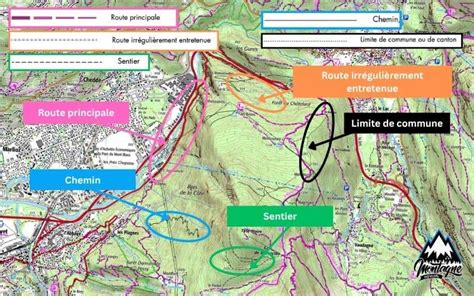 Carte IGN de la zone du Pic de Bure avec les sentiers balisés