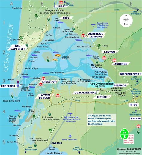 Carte de la commune de Mios et sa localisation entre Bordeaux et le Bassin d'Arcachon