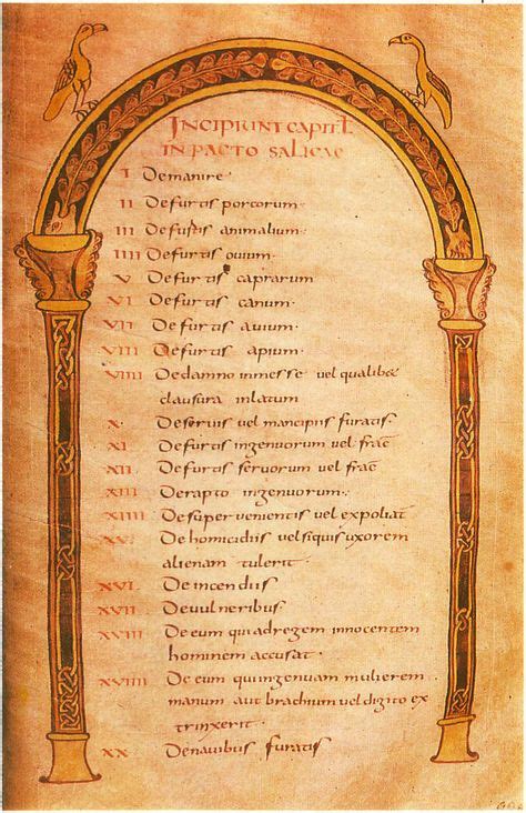 Manuscrit de la loi salique