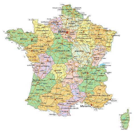Plan de Pruniers-en-Sologne avec les axes routiers principaux