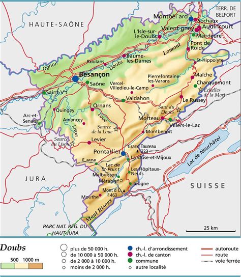 Paysage de la région du Doubs avec des vaches