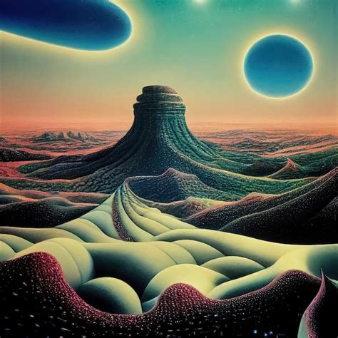 Illustration d'un voyage psychédélique abstrait