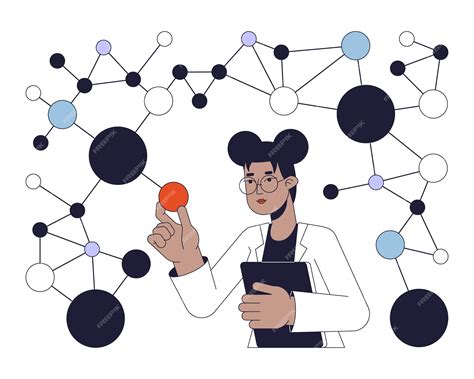 Scientifique étudiant des molécules psychoactives